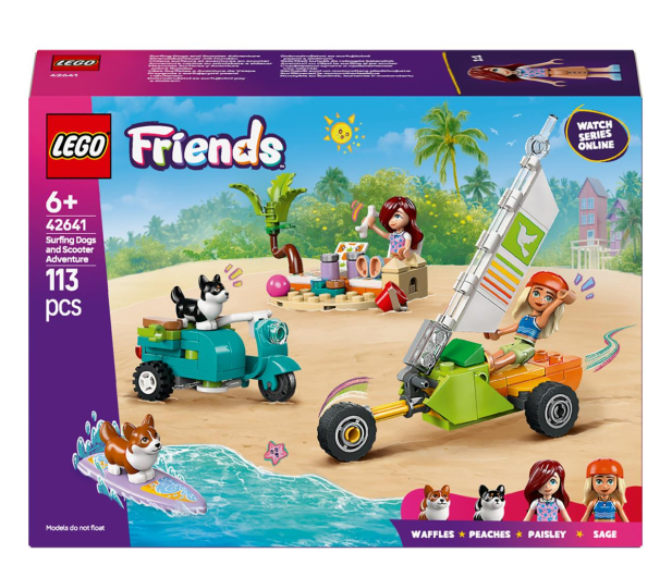 LEGO Friends 42641 Surfujące psy i przygoda na skuterze - 1298079 - zdjęcie